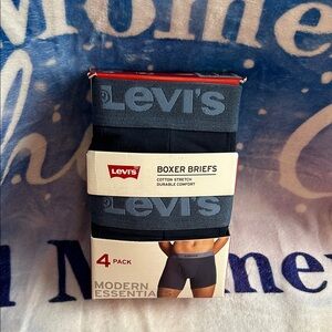 Levi's Men's Boxer Briefs 4-Pack - Dark Blue